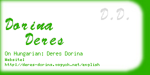 dorina deres business card